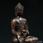 12  Old Antique Tibet Tibetan Buddhism Temple Bronze Gilt Amitabha Buddha Statue