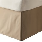 Solid Taupe 625 Tc Cotton Pleated Tailored Bed Skirt Split Corner Sale