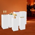 6 Pcs Display Pedestal Stands  Metal Display Pedestal Stands For Birthday Party