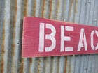 38 Inch Beach House Wood Hand Painted Sign Nautical Seafood   s326c 