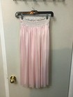 Vtg Half-slip  Sleepwear Baby Doll Pink With Lace And Sheer Fabric
