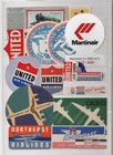 Worldwide Collection Of Over 85 Unused Original Airline Labels