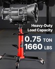 1322-1660 Lbs 2 Stage Hydraulic Transmission Jack W 360  swivel Wheel Lift Hoist