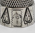 American Antique Sterling Silver Thimble Simons Brothers C1900 s