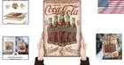 Vintage Coca Cola Metal Sign - Perfect 8x12 Inch Gift For Retro Lovers