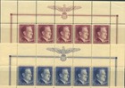 Stamp Germany Poland General Gov t Mi 089-91 Block 1942 Wwii Ah Birth Tc Mnh A