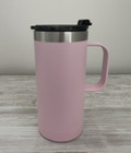 New Rtic 16oz Insulated Stainless Steel Pink Travel Tumbler Cup Screw Lid