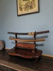 Shichibei-signed Katana     Edo Period Japanese Sword With Dragon Engraving
