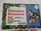 Vintage Holiday Walco Christmas Bird House Sequin Bead Ornament Kit  4030