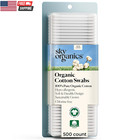 - Organic Cotton Swabs  500 Ct  - Ultra Soft Tips - Strong   Durable - Hypoaller