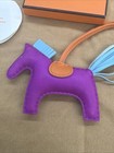 Hermes Rodeo Gm Bag Horse Charm Anyo Miro Purple Blue Orange W  Box