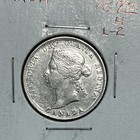 1872 Canada Queen Victoria Silver 25 Cents Quarter Xf Details - Cleaned