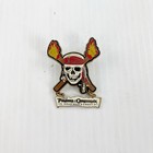 Disney Pirates Of The Caribbean Dead Mens Chest Skull   Crossbones Lapel Pin