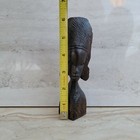 Antique African Tribal Art Sculpture Ebony Wood Hand Carved 6  Statue Bust