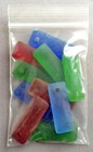 Destash 10pcs Mixed 32x12mm Long Rectangle Ocean Beach Sea Glass Frosted Charms