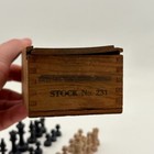 Vtg Chessmen No  231 Chess Set Staunton Usa 1930s W  Box Marbled Plastic