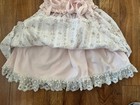 Haute Baby Pink  Lace tie Shoulder Straps Dress 2t