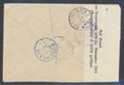 Palestine Israel 1922 British Mandate  Richly Franked Reg Cover Haifa To Germany