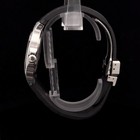 Movado Sports Edition Unisex Quartz Watch Silver Dial Black Rubber Band