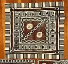 3 Vtg Tapa Bark Cloth Art Samoa Hawaiian Fiji Polynesian   23x24    2 Are 12x18 