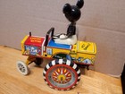 Very Nice 1950 s Marx Tin Litho Wind Up  Mickey Mouse Disney Dipsy Car