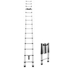 Recpro 14 5  Telescoping Ladder With Bracket   15 Steps   330 Lb Capacity