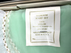 Vintage New Bedroom Dresser Scarf 5-piece Set Nylon Mint Green Ruffled Edges