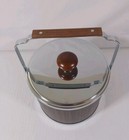 Vtg Mid Century Modern Kromex Aluminum Ice Bucket Barware Large New In Box