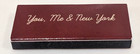 Fellini Coffee Nyc  me  You   New York  Matchbox - New And Unused