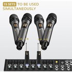 2pcs Wireless Karaoke Microphone Dynamic Mic Up160ft Range Handheld For Party
