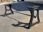 16 5    Tall Black Finish Cast Iron Coffee Table Bench Legs Industrial