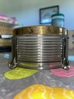 1 3 4x 3 1 2    Vintage Art Deco Style Clear Glass Vanity Dresser Jar box With Lid