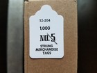 100 Blank White Merchandise Price Tags With Strings Size  5 Retail Strung Label