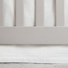 - Crib Skirt Pintuck White - Cotton - 15 Inch Drop