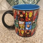 Marvel Super Heros Comic  Coffee Mug Multicolor Spiderman  Thor  Iron Man 20 Oz