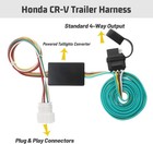 4-pin Trailer Wiring Harness For 2007-2011 Honda Crv  Plug   Play T-connector Cu