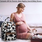 Large Capacity Baby Diaper Bag Backpack With Insulated Cow Print Standard