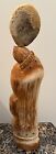 Old Signed Jw  17 5  Eskimo Carving
