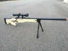 One Airsoft Tan Well Tactical L96 Awp Airsoft Sniper Rifle W  Scope   Bipod
