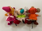 New Disney Cinderella Mice Set Of 3 Suzy Gus And Jay Plush Bean Bags