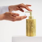 Bathroom Accessories Set  Toothbrush Holder  Soap Dispenser  Gold  Ceramic  4