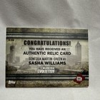 Topps The Walking Dead Evolution 2017 Relic Insert Sasha Williams R-sw