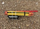 Laser Level And Surveying Tripod Stand Yellow black orange With Red Carrying Bag