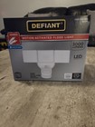 Defiant Motion Activated Outdoor Integrated Led Triple Head Flood Light White 