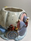 Disney Cinderella Fairy God Mother Pumpkin Coach 3d Ceramic Cookie Jar Retired