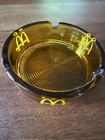 Vintage Mcdonald   s Amber homey Glass Ashtray Excellent Condition