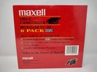 Maxell Tc-30 Vhs-c Premium High Grade  Hgx-gold 6 Pack Camcorder Tapes