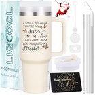  You re My Sister In Law Tumbler  40 Oz With Handle  Best Funny Future Cream