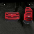 Universal Red Gas Accelerator Pedal And Brake Pedal Cover Foot Pad Non-slip6981