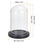 5 9 x3 5  Clear Cloche Glass Dome Bell Jar Display Case Tabletop Centerpiece